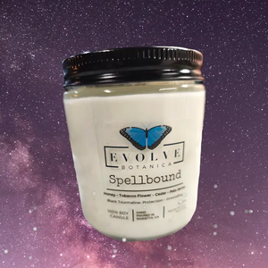 Wood Wick Crystal Soy Candle - Spellbound (Black Tourmaline)-3