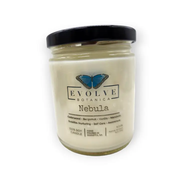 Wood Wick Gemstone Soy Candle - Nebula (Sodalite)-1
